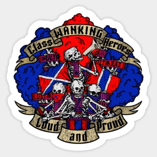 LOUD AND PROUD! (blue red and white edition) Sticker